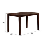 Samuel - 5 Piece Dining Set - Beige Microfiber &Espresso - R&R Furniture Gallery (Fountain Valley, CA)