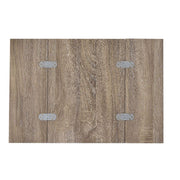 Danson - Accent Table - Weathered Oak & Chrome - R&R Furniture Gallery (Fountain Valley, CA)