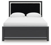 Zuraleus - Upholstered Panel Platform Bed With Roll Slats - R&R Furniture Gallery (Fountain Valley, CA)