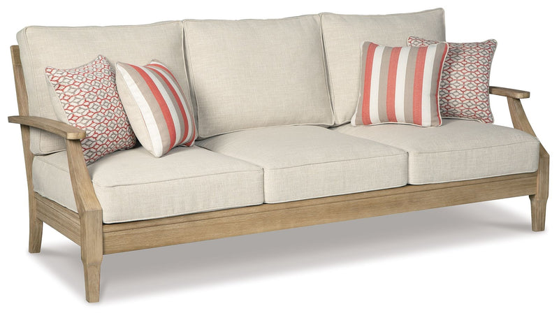 Clare View - Sofa with Cushion - Beige - R&R Furniture Gallery (Fountain Valley, CA)