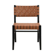 Noble House modern style dining side chair with a sleek design, featuring a cushioned seat and wooden legs.