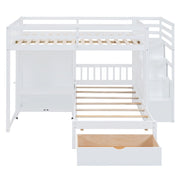 Bunk Bed With Wardrobe, Drawers - R&R Furniture Gallery (Fountain Valley, CA)
