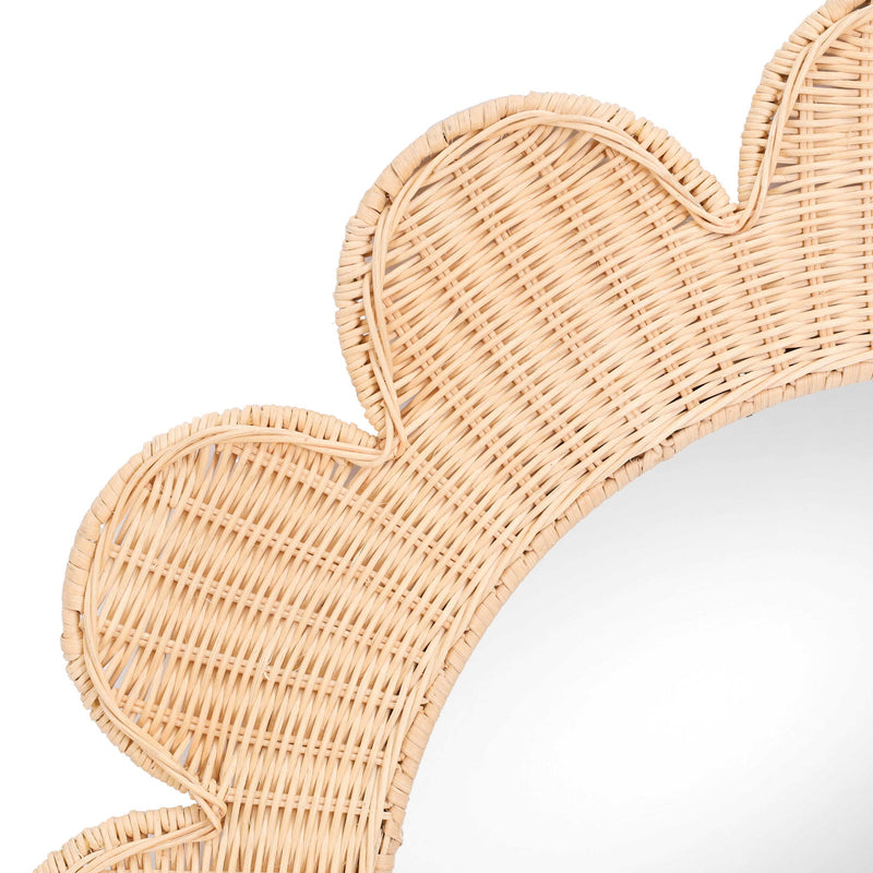 Coralie - Rattan Round Mirror - R&R Furniture Gallery (Fountain Valley, CA)