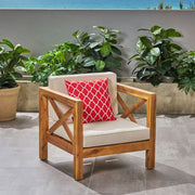 Brava - Mid - Century Modern Club Chair With Water Resistant Cushions - R&R Furniture Gallery (Fountain Valley, CA)