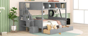 Bunk Bed With Shelfs, Storage Staircase And 2 Drawers - R&R Furniture Gallery (Fountain Valley, CA)