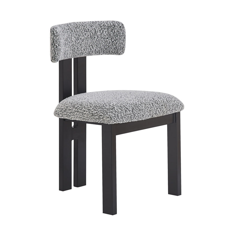 Modern Upholstered Armless Dining Chairs With Metal Legs - R&R Furniture Gallery (Fountain Valley, CA)