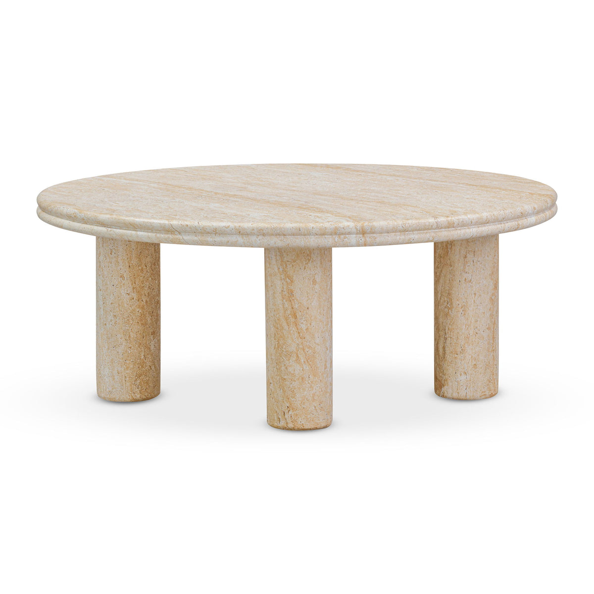 Amora - Indoor / Outdoor Nesting Accent Tables (Set of 2) - Travertine - R&R Furniture Gallery (Fountain Valley, CA)
