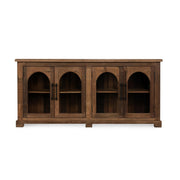 Zion - Wood 4 Door Cabinet - Natural - R&R Furniture Gallery (Fountain Valley, CA)