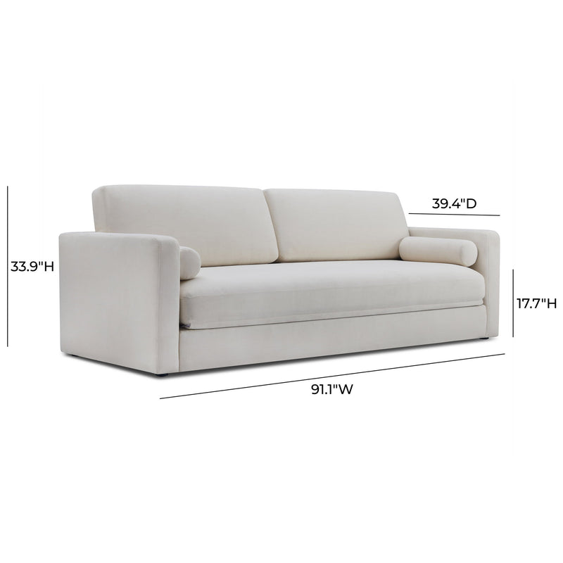 Ryan - Upcycled Linen Sofa Bed - Cream - R&R Furniture Gallery (Fountain Valley, CA)