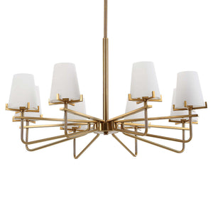 Lassen - 8 Light Chandelier - Brass