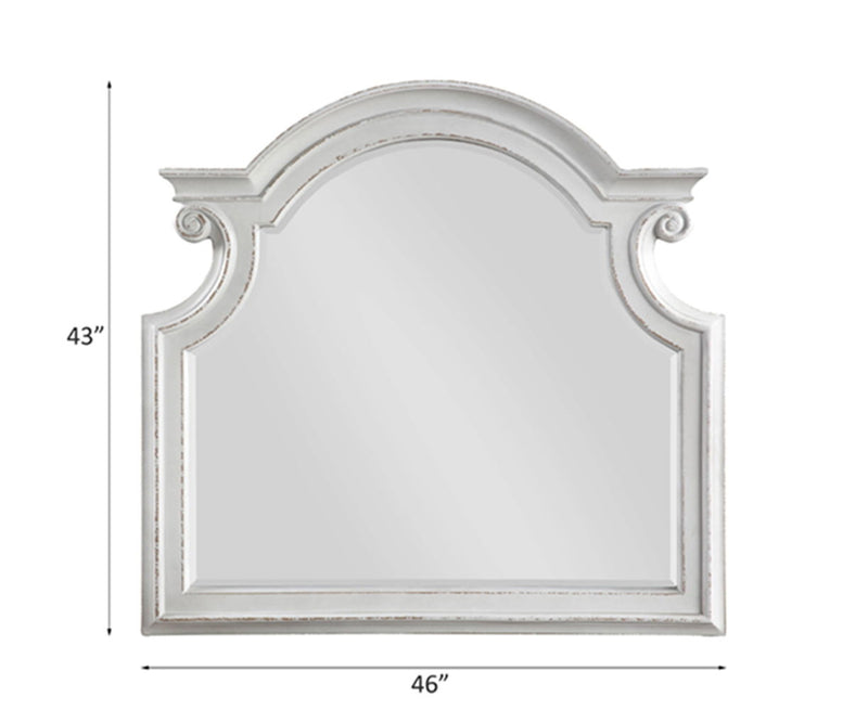 Florian - Mirror - Antique White - R&R Furniture Gallery (Fountain Valley, CA)