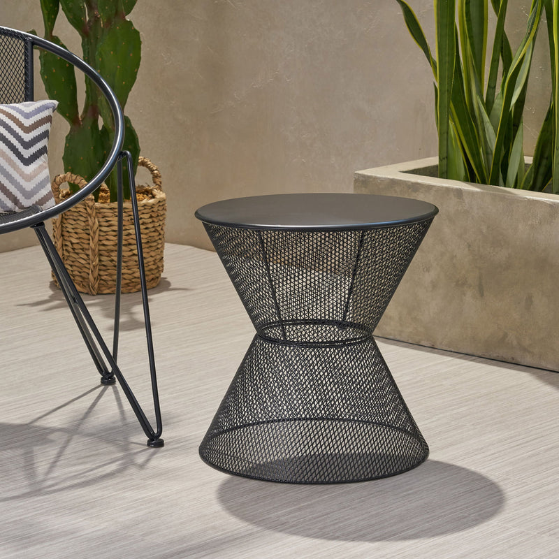 Nevada - Contemporary Side Table With Design - R&R Furniture Gallery (Fountain Valley, CA)