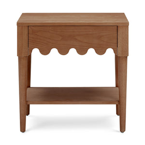 TOV Furniture Oodle accent nightstand with a sleek modern design, featuring a smooth surface and stylish wooden finish.