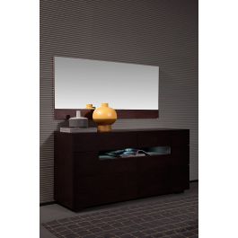 Ceres - Modern Brown Oak Bedroom Mirror