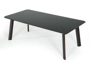 Chadwick Modern Ebony & Rosegold Dining Table — view 2