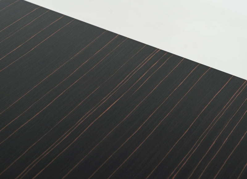 Chadwick Modern Ebony & Rosegold Dining Table — view 4