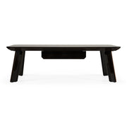 Chadwick Modern Ebony & Rosegold Coffee Table — view 2