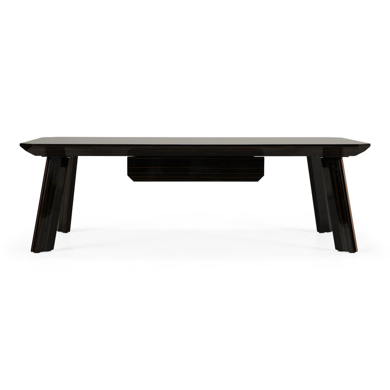 Chadwick Modern Ebony & Rosegold Coffee Table — view 2