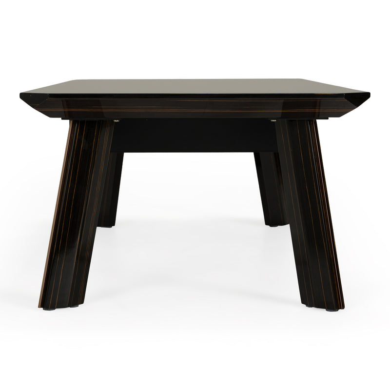 Chadwick Modern Ebony & Rosegold Coffee Table — view 4