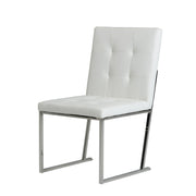 Click - Modern White Leatherette Dining Chair (Set of 2) — view 3