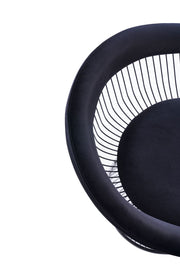 Chandler - Modern Black Velvet & Black Stainless Steel Dining Chair — view 5