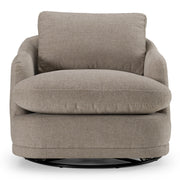 Chantry - Modern Grey Sand Fabric Swivel Accent Chair — view 2