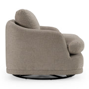 Chantry - Modern Grey Sand Fabric Swivel Accent Chair — view 3