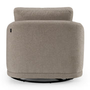 Chantry - Modern Grey Sand Fabric Swivel Accent Chair — view 4