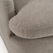 Chantry - Modern Grey Sand Fabric Swivel Accent Chair — view 5