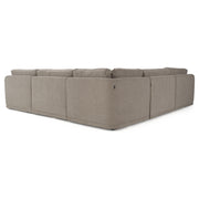 Chantry - Modern Grey Sand Fabric Sectional Sofa — view 3