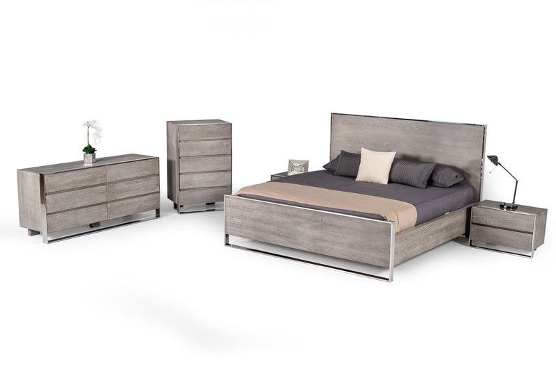 Arlene Modern Grey Elm Dresser — view 3