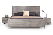 Arlene Modern Grey Elm Nightstand — view 3