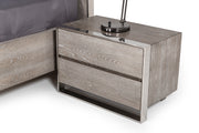 Arlene Modern Grey Elm Nightstand — view 5