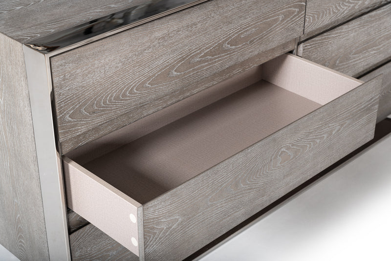 Arlene Modern Grey Elm Dresser — view 4