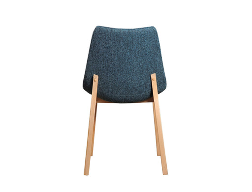 Chrissy - Modern Blue Fabric Dining Chair (Set of 2) — view 2