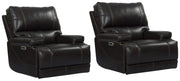 Parker Living Whitman - Verona Coffee - Powered By Freemotion Cordless Power Recliner Two Pack