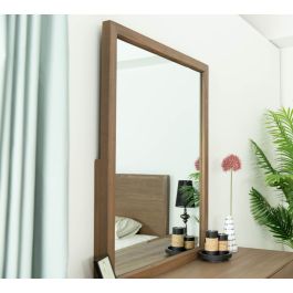 Claire - Contemporary Walnut Mirror