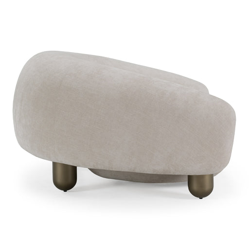Clarity - Contemporary Light Grey Fabric Accent Chair — view 2