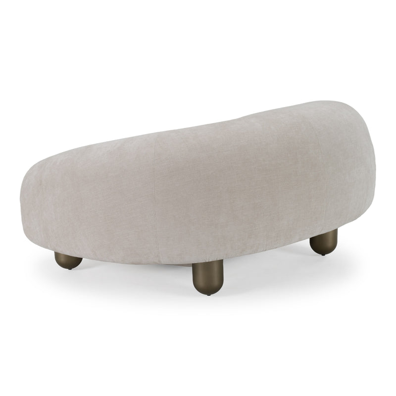 Clarity - Contemporary Light Grey Fabric Accent Chair — view 3