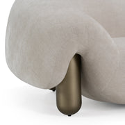 Clarity - Contemporary Light Grey Fabric Accent Chair — view 5