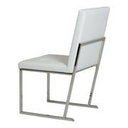 Click - Modern White Leatherette Dining Chair (Set of 2) — view 5