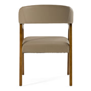Clive Mid-Century Taupe & Walnut Dining Chair — view 4