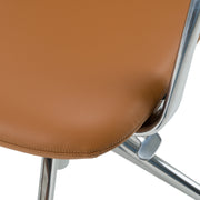 Clyne - Modern Camel Vegan Leather Executive Office Chair — view 5