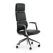 Clyne - Modern Black Vegan Leather Executive Office Chair