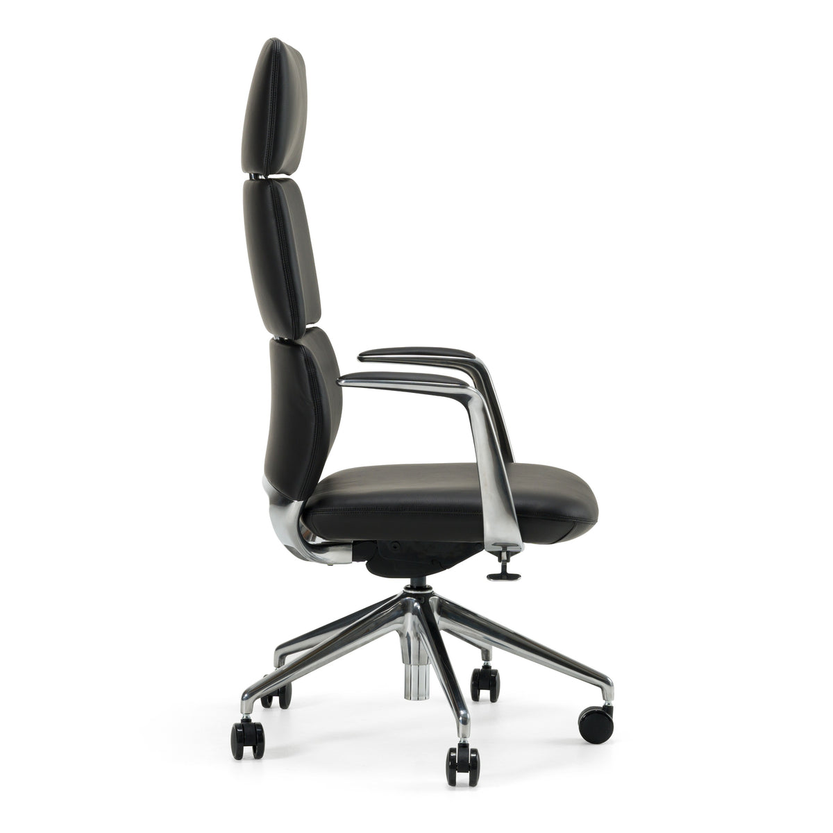 Clyne - Modern Black Vegan Leather Executive Office Chair — view 2