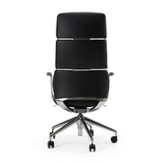 Clyne - Modern Black Vegan Leather Executive Office Chair — view 3