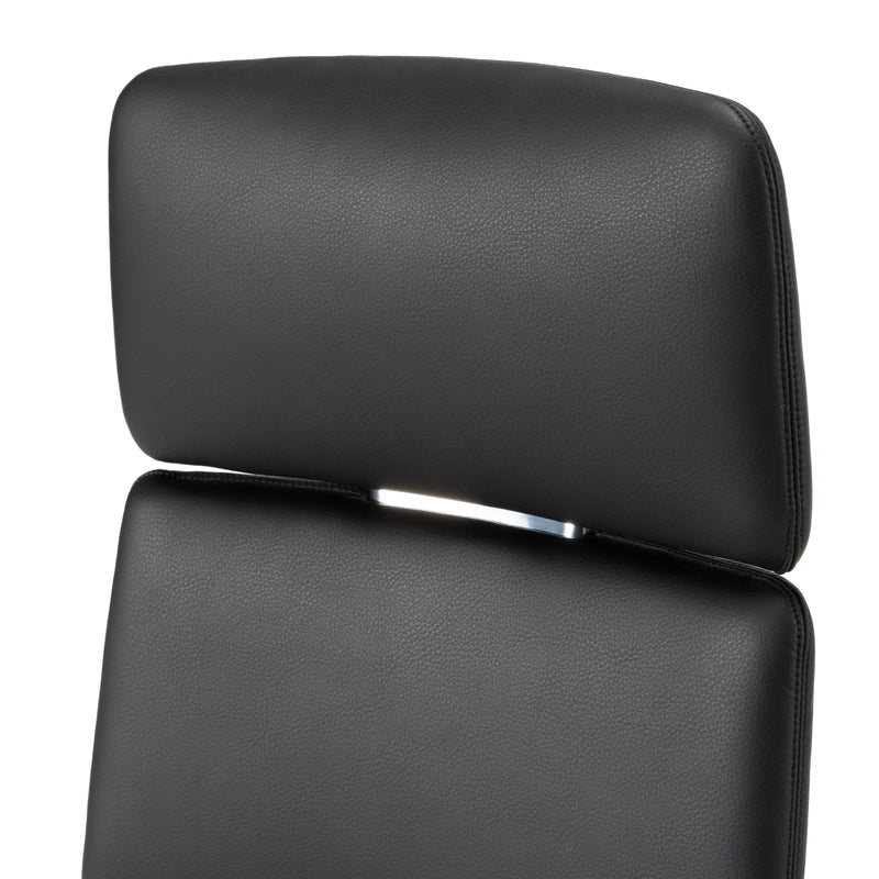 Clyne - Modern Black Vegan Leather Executive Office Chair — view 5