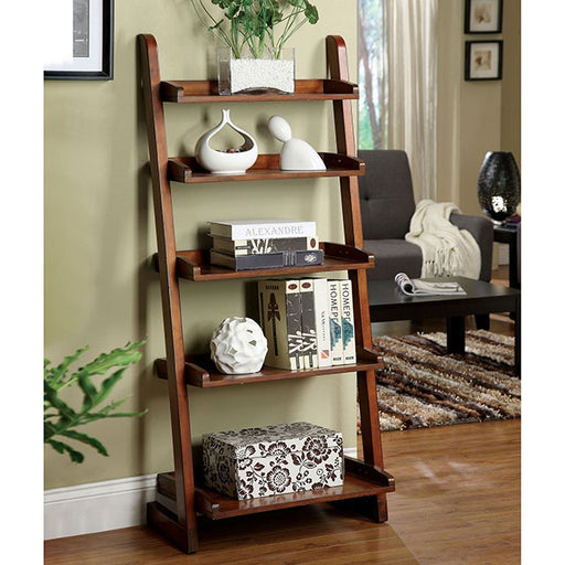 Lugo Antique Oak Ladder Shelf - R&R Furniture Gallery (Fountain Valley, CA)