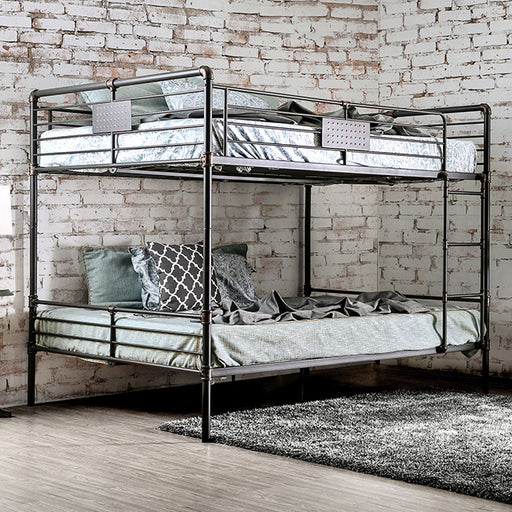 Olga I Antique Black Full/Full Bunk Bed - R&R Furniture Gallery (Fountain Valley, CA)