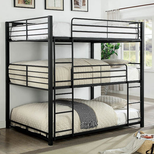 Olga I Antique Black Full/Full Bunk Bed - R&R Furniture Gallery (Fountain Valley, CA)